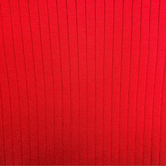 Vintage White Stag Large Red Ribbed Knit Top Classic Retro Turtleneck - Picture 10 of 13